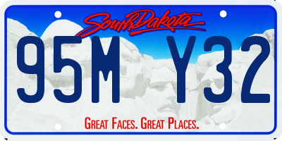 SD license plate 95MY32