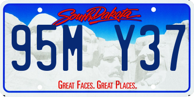 SD license plate 95MY37