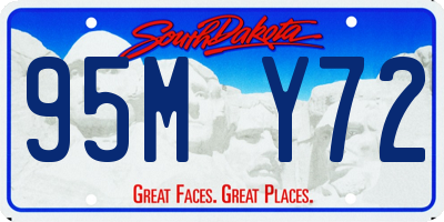 SD license plate 95MY72