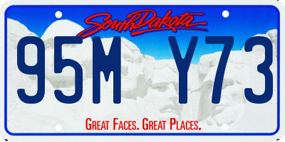 SD license plate 95MY73