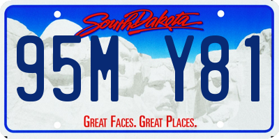 SD license plate 95MY81