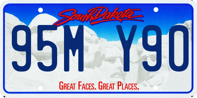 SD license plate 95MY90