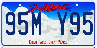 SD license plate 95MY95