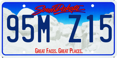 SD license plate 95MZ15