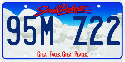 SD license plate 95MZ22
