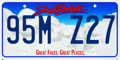 SD license plate 95MZ27