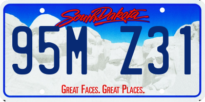 SD license plate 95MZ31
