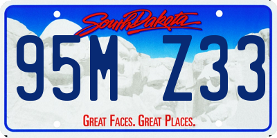 SD license plate 95MZ33