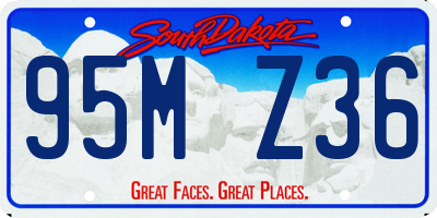 SD license plate 95MZ36