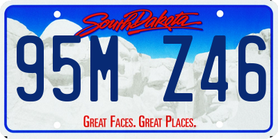 SD license plate 95MZ46