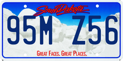 SD license plate 95MZ56