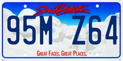 SD license plate 95MZ64