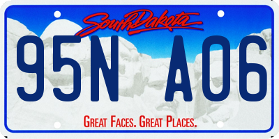 SD license plate 95NA06