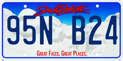 SD license plate 95NB24