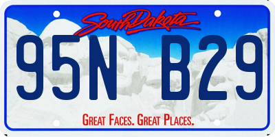 SD license plate 95NB29