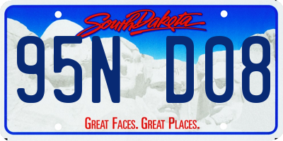 SD license plate 95ND08