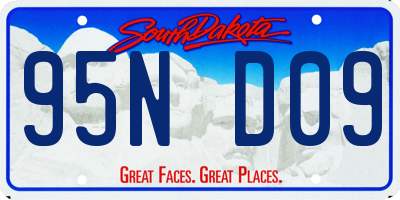 SD license plate 95ND09