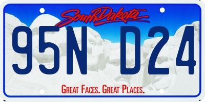 SD license plate 95ND24