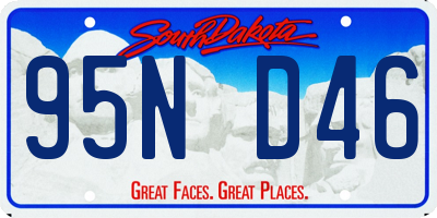 SD license plate 95ND46