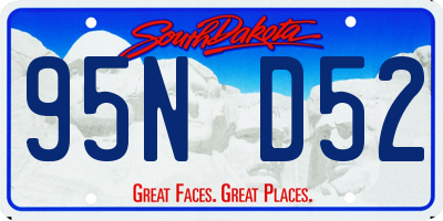 SD license plate 95ND52