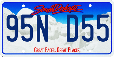 SD license plate 95ND55