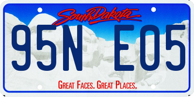 SD license plate 95NE05