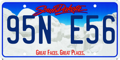 SD license plate 95NE56