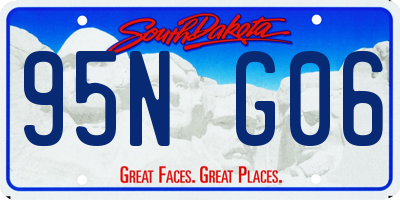 SD license plate 95NG06