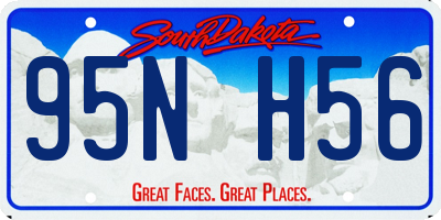 SD license plate 95NH56