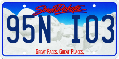 SD license plate 95NI03