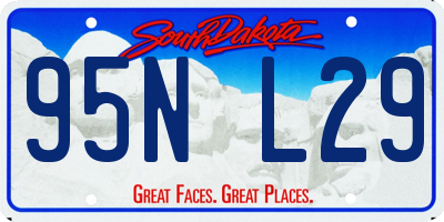 SD license plate 95NL29
