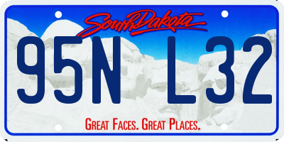 SD license plate 95NL32