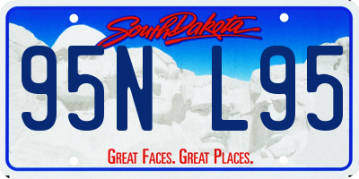 SD license plate 95NL95