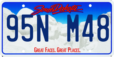 SD license plate 95NM48