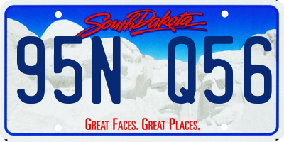 SD license plate 95NQ56