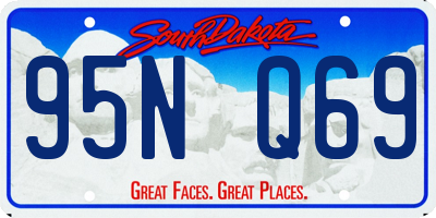 SD license plate 95NQ69