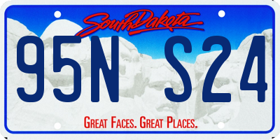 SD license plate 95NS24