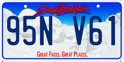 SD license plate 95NV61