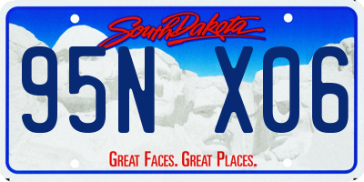 SD license plate 95NX06