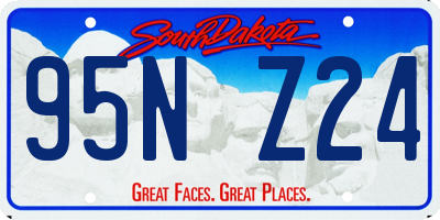 SD license plate 95NZ24