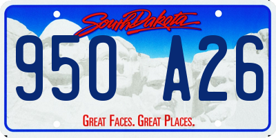 SD license plate 95OA26