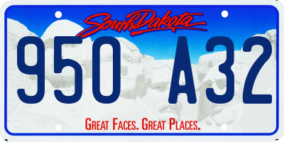 SD license plate 95OA32