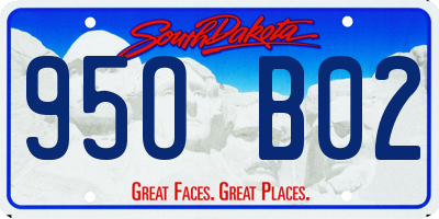 SD license plate 95OB02