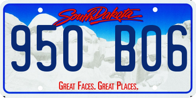 SD license plate 95OB06