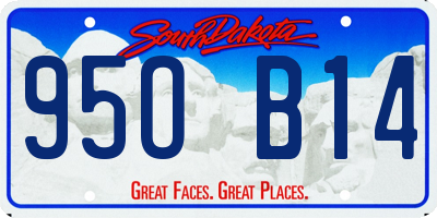 SD license plate 95OB14