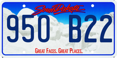 SD license plate 95OB22