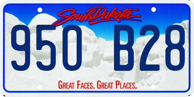 SD license plate 95OB28