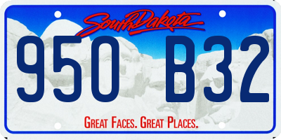 SD license plate 95OB32