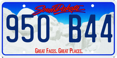 SD license plate 95OB44