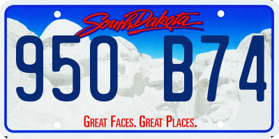 SD license plate 95OB74